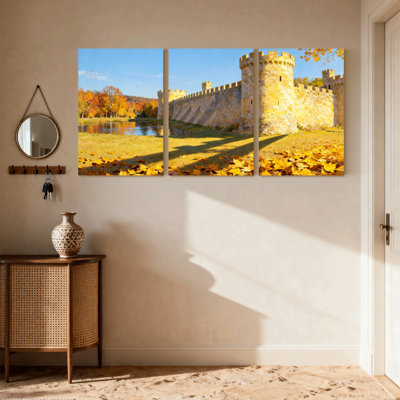 Ensemble de 3 impressions sur toile Mid-Century