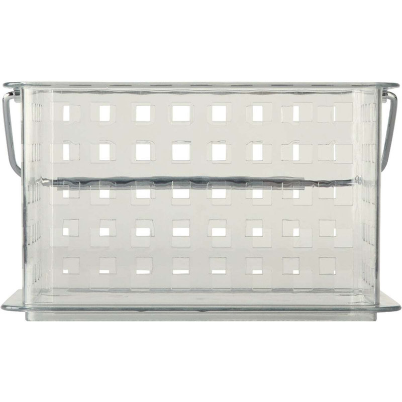 Panier de rangement iDesign 37560, 22,4 cm (L) x 13,5 cm (l) x 17,5 cm (H), chromé transparent