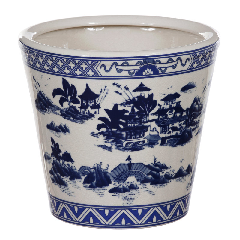 Porcelain Garden Cache Pot