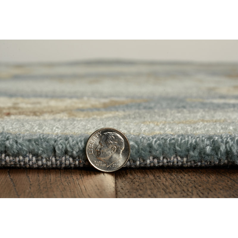 Valletta Ocean Handmade Hand Hooked Area Rug, Rectangle 3'3" x 5'3"