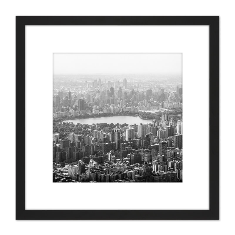Warby New York City Central Park From Air by William Warby - Single Picture Frame Print