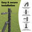 140 cm H x 2500 cm W Fence Panels Fencing