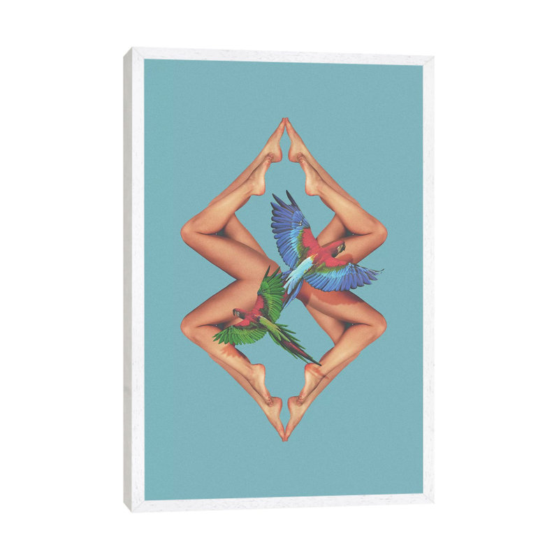 Bodies by Fran Rodriguez - Print on Canvas, 101.6cm H x 66.04cm W x 3.81cm D, White Framed