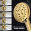 Système de douche à barre coulissante 12 po, ensembles de douche ronds, pomme de douche à pluie complète et combiné à 3 jets, fixation murale-105706884