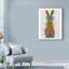 «Rainbow Splash Text Rabbit 1», art textuel sur toile tendue-33420675