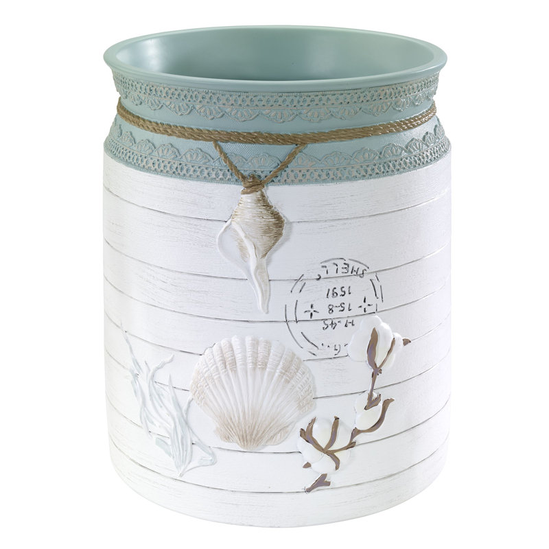 Farmhouse Shell Bath 1 Gallon Waste Basket