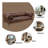 Jaron Macho Top Grain Leather Sofa