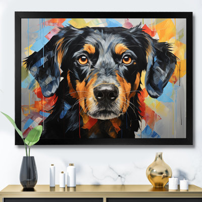 Chien, chien, compagnon, collage - imprimé