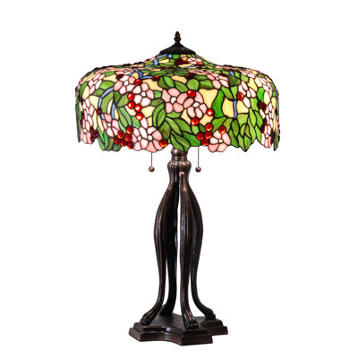 30" High Tiffany Cherry Blossom Table Lamp
