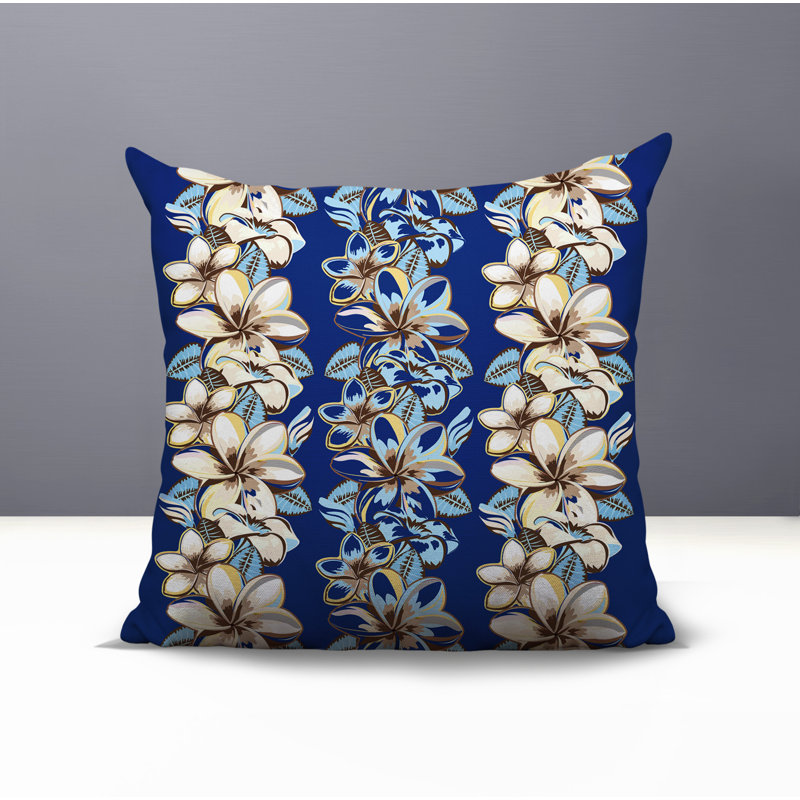 Coussin Koo, Bleu, Carré 15 po