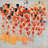 Abstract dotted flowers field - 32"x32" art on canvas
