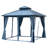 12' X 12' Hardtop Gazebo With Galvanized Steel Double Roof, Sturdy Aluminum Frame, Curtains, And Netting For Patio, Lawn, And Garden