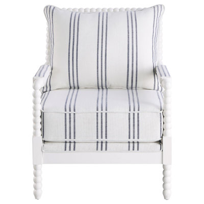 Siège de style blanc et bleu marine - 32 po de largeur, paquet de 32 po d'épaisseur