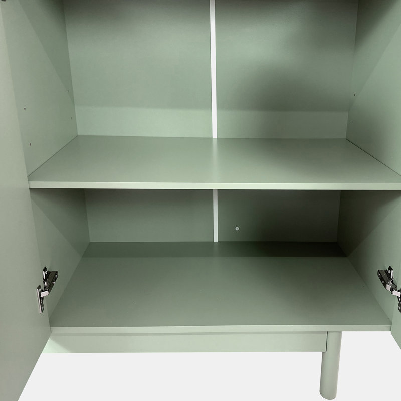 Console de rangement avec 4 portes, Vert menthe