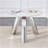 A 42-Inch Stainless Steel Leg Round Table With A Marble Top Is Suitable For Use By Four Or Six People-1048846619-1048846613-1048846614