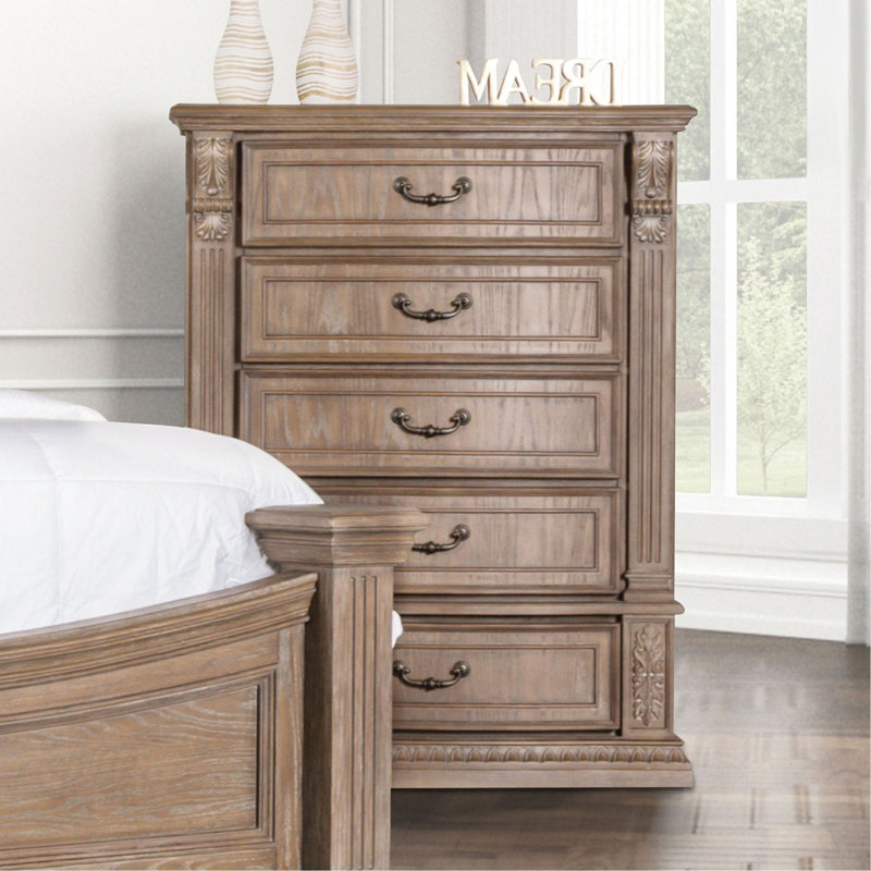 Mobilier de chambre à coucher style transitionnel 1 pièce
