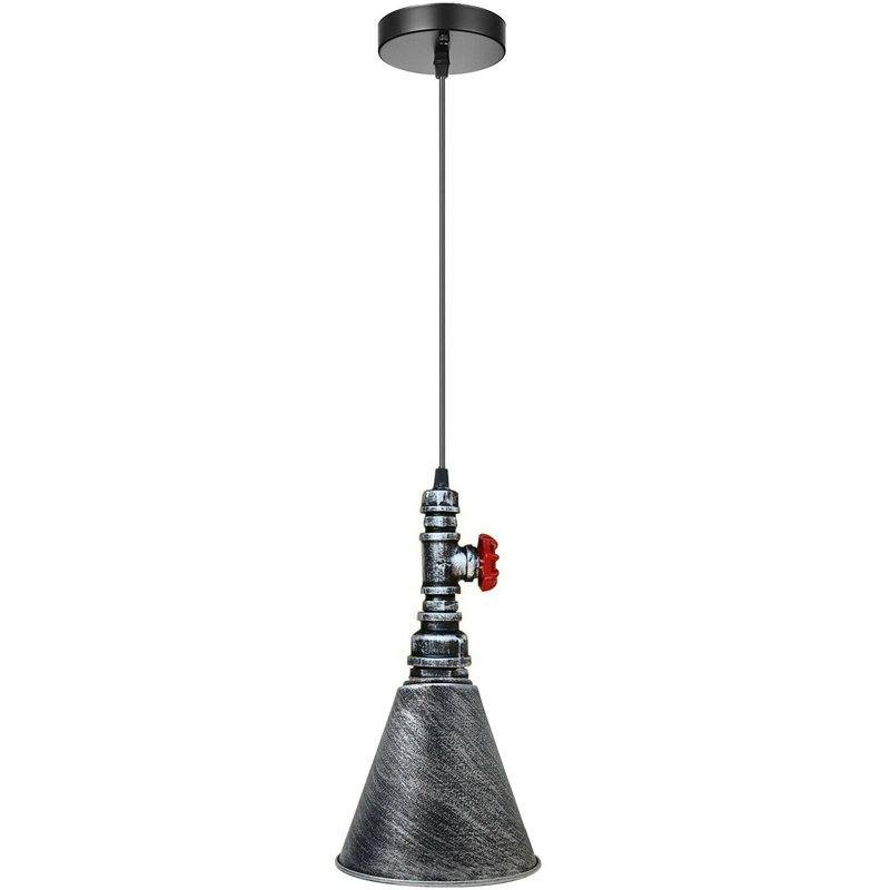 Lundgate 1 - Light Cone Pendant, Brushed Silver