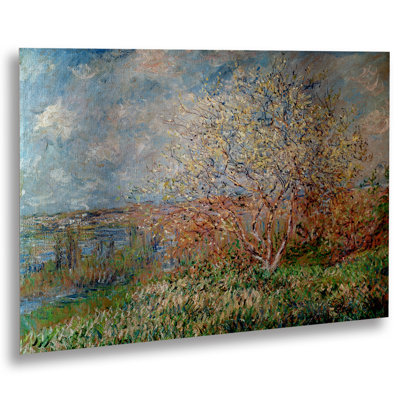 « spring 1880 » par claude monet, reproduction d’art sur métal