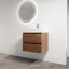 Meuble-lavabo mural avec lavabo en résine