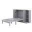Grand lit escamotable avec tablettes, tiroirs et ports USB-452278476
