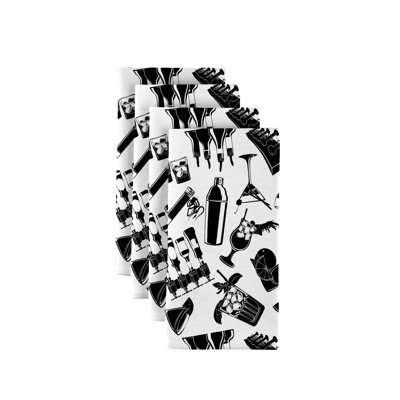 Polyester Abstract Square Napkin