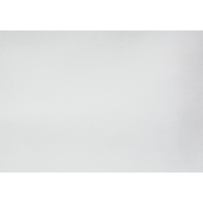 Table d'appoint, en forme de C, bout, côté, collation, rangement pour magazines, salon, chambre à coucher, aspect cuir blanc, métal blanc, contemporain, moderne