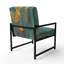 Fauteuil d'appoint Kintsugi Retro Glam Vintage Gold On Turquoise-108620891