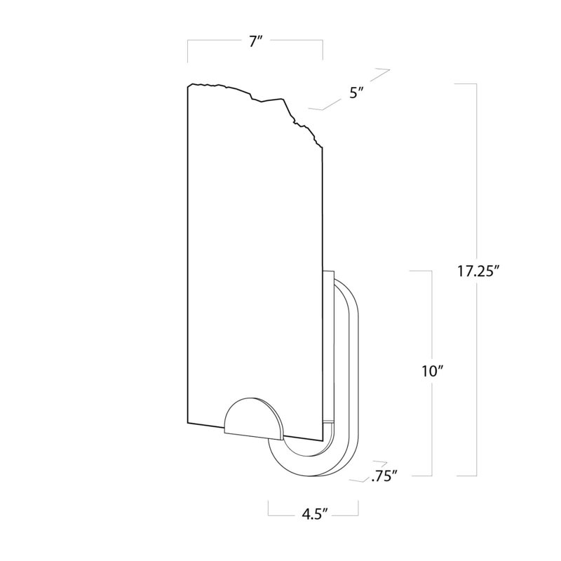 Jonah 1 - Light Armed Sconce