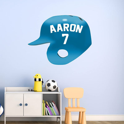 Adhésif décoratif casque de baseball