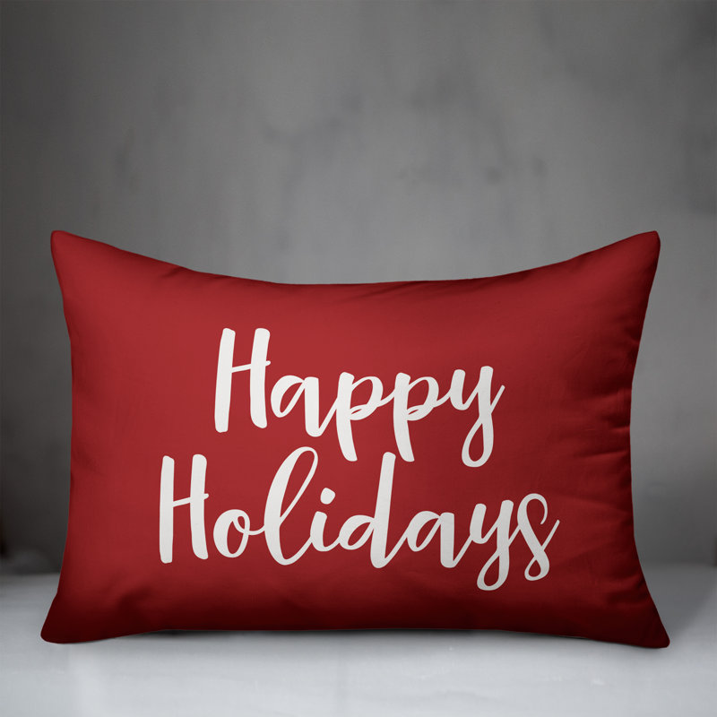  Coussin Happy Holiday, Rouge