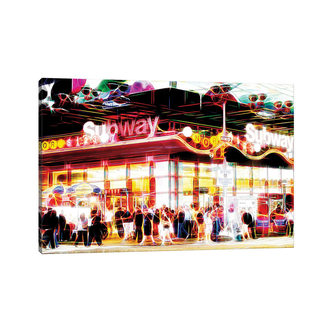 Subway Station by Philippe Hugonnard - Wrapped Canvas Graphic Art