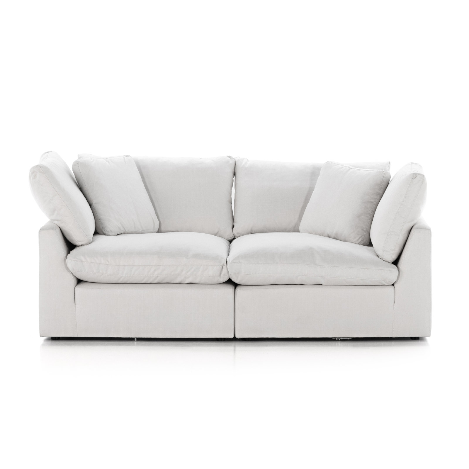 Bodie 83" 2 - Piece Modular Sofa, Ivory Performance Weave