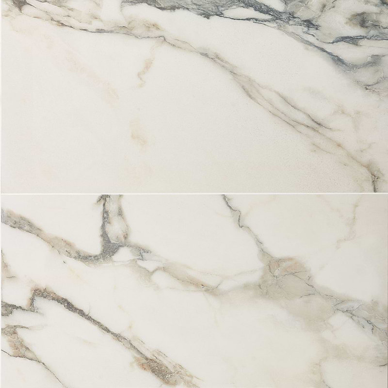 Dreamstone 12X24 Matte Porcelain Tile, Calacatta Rustico Matte