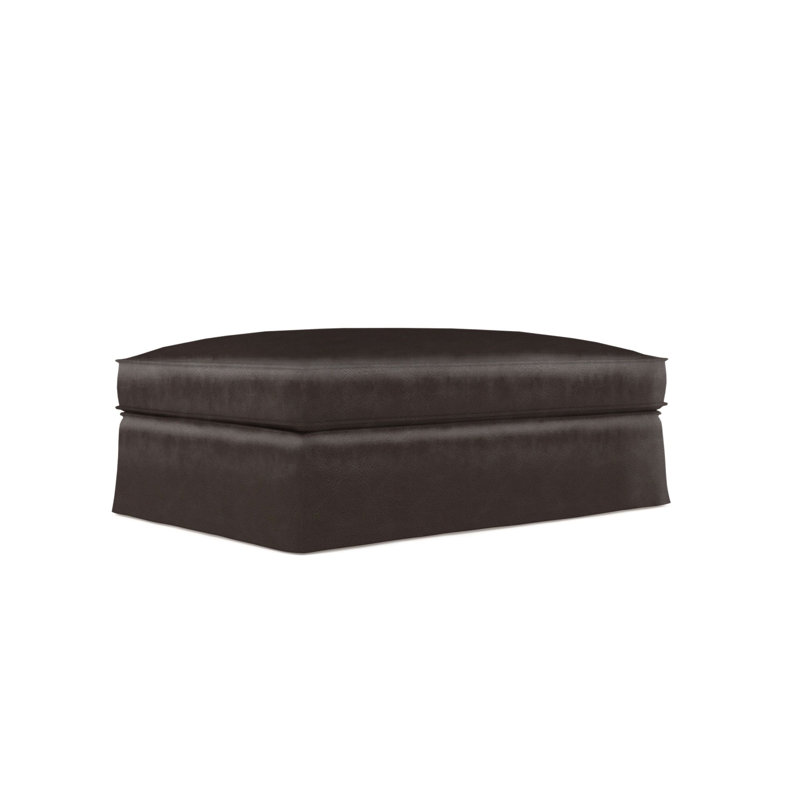 Repose-pieds Mulberry, Naturel, Cuir rétro chocolat