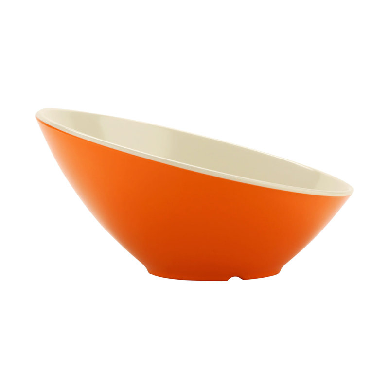 GET Bol de service en angle, 1 pinte, bleu, H 5 po x l 10 po x P 10 po, Orange