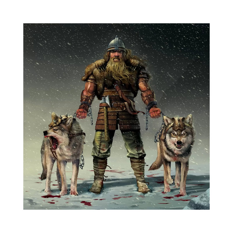 Mountain Viking by Vincent Hie - Print on Canvas, 30.48 cm H x 30.48 cm W, Wrapped Canvas