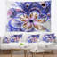 Tapisserie de fleur bleue de fractale légère Floral-28484628