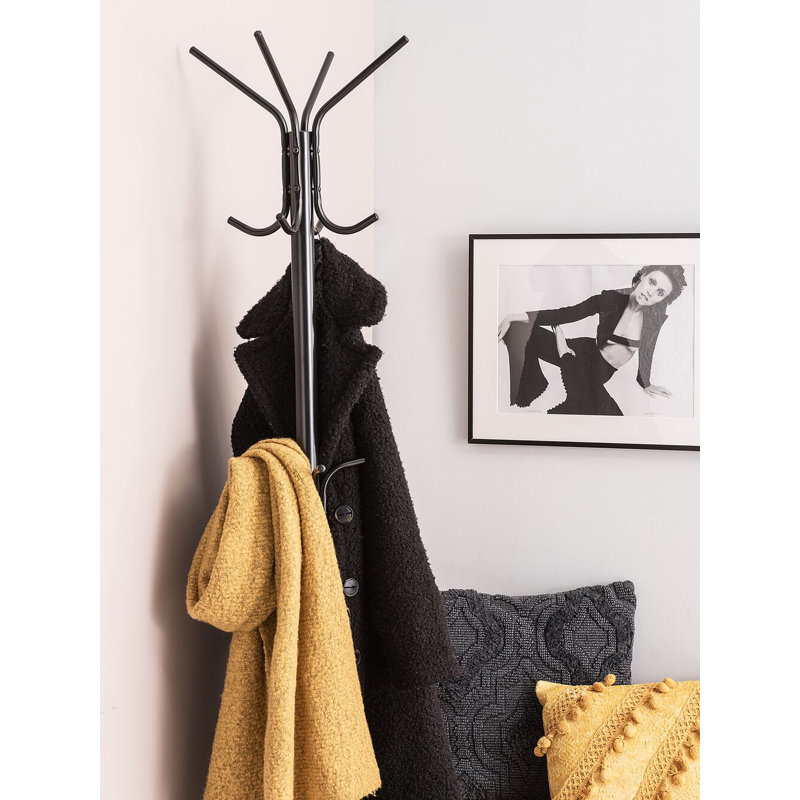 Teton Metal Freestanding Coat Rack, Black