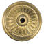 Demi-coupe médaillon de plafond doré classique 28 po