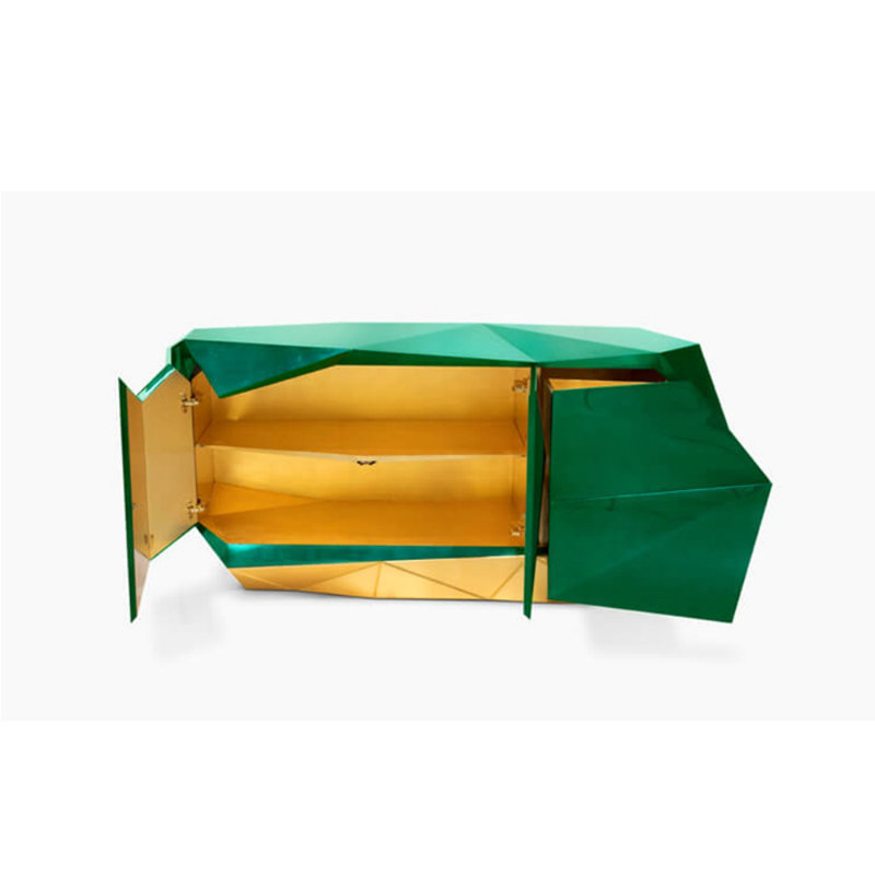 Buffet haut de gamme, Or/vert