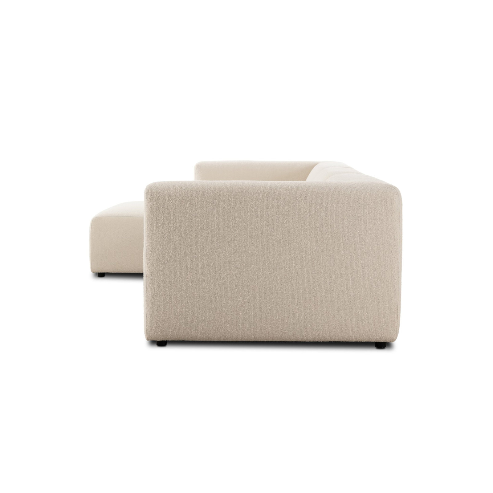 Sofa and Chaise, Left Hand Facing, Fayette Cloud Polyester Blend