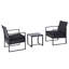 2 - Person Wicker Patio Dining Set with Square Table