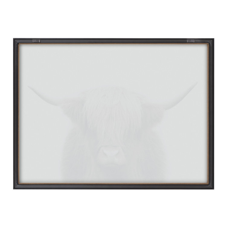 24 X 32 Blake Hey Dude Highland Cow Framed Printed Wood By The