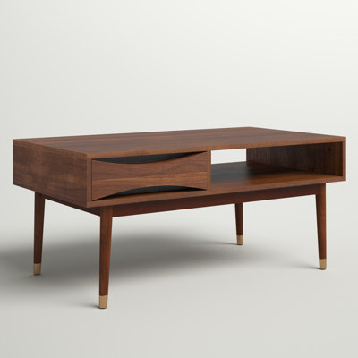 Aquebogue Four Leg Coffee Table with Storage