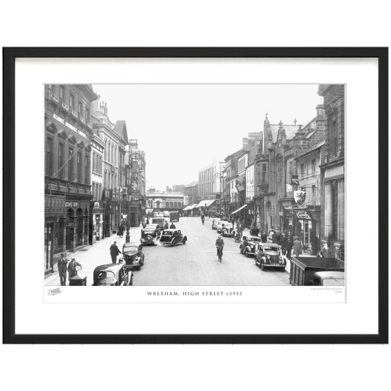 Wrexham, High Street C1955 by Francis Frith - Single Picture Frame Print, 40cm H x 50cm W x 2.3cm D