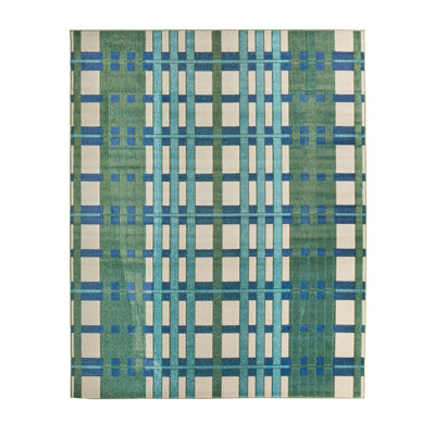 Tapis intérieur / extérieur bleu Lindsey