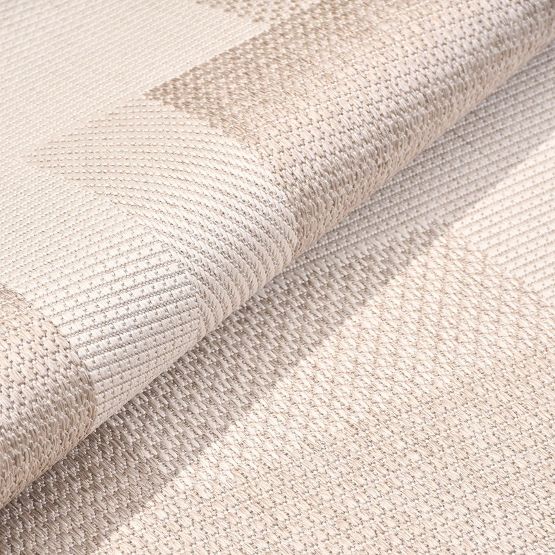 Cotton Abstract Indoor Rug, Rectangle 6'7" x 11'6"
