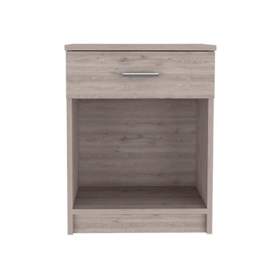 Pictor Bedroom Nightstand, with One Drawer, Lower Shelf by Latitude Run