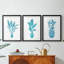 Watercolor House Plant I - Impression sur mesure encadrée de qualité supérieure - 3 pièces-783877819-783877829
