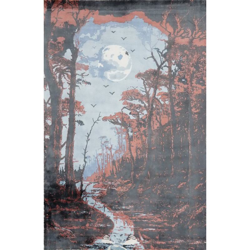 Scène de nature enchantée 6 x 8 Moonlit Forest